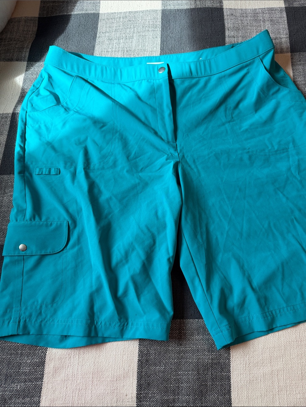 Chico's Vibrant Teal Bermuda Shorts